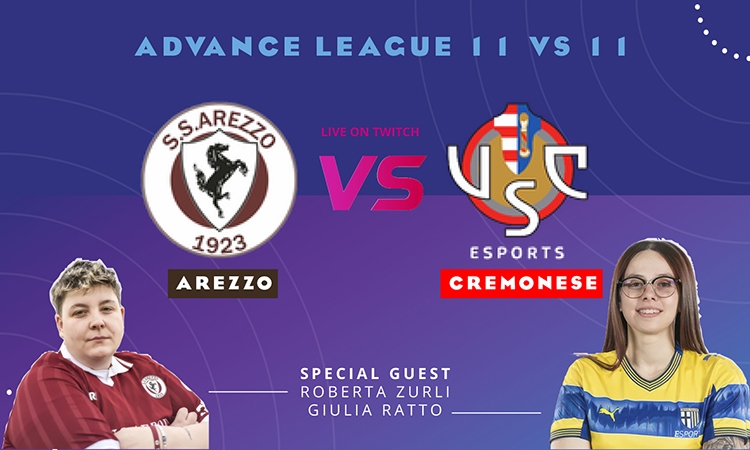 LND eSport Live: questa sera il big match tra Arezzo e Cremonese